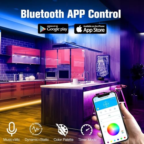 DAYBETTER Led Strip Lights 300 ft (3 Rolls of 100 ft) Color Changing Lights Strip for Bedroom Desk Indoor Room Bedroom Valentine Decor with Remote and 24V Power Supply