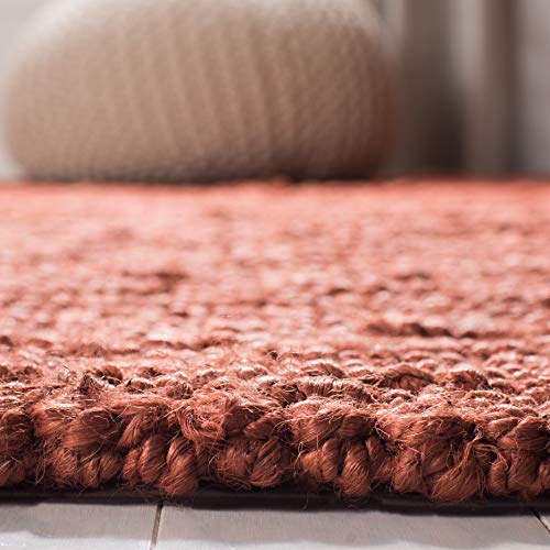 Safavieh N447 Rust Jute Hand-Woven 2'6" x 6' Area Rug | Natural Fiber Entryway Runner