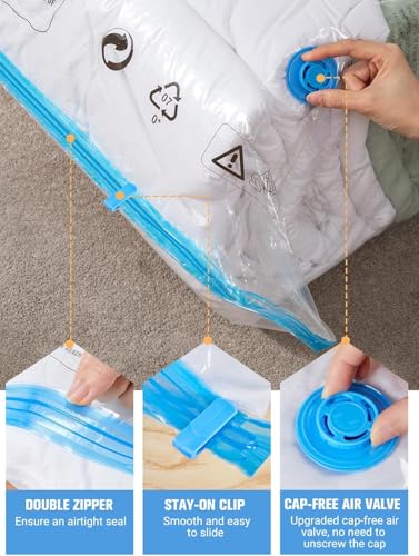 WANALIT 12 Small Vacuum Storage Bags with Hand Pump - 65% Off