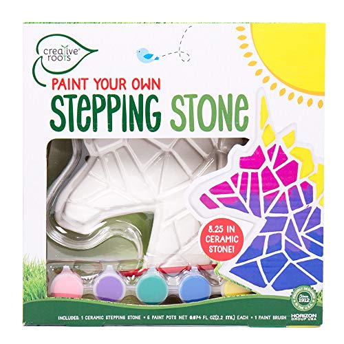 CREATIVE ROOTS Paint Your Own Unicorn Stepping Stone by Horizon Group USA - Amazon Vine