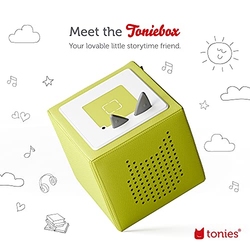 Toniebox Audio Player Starter Set with Playtime Puppy - Listen Learn and Play with One Huggable Little Box - Green