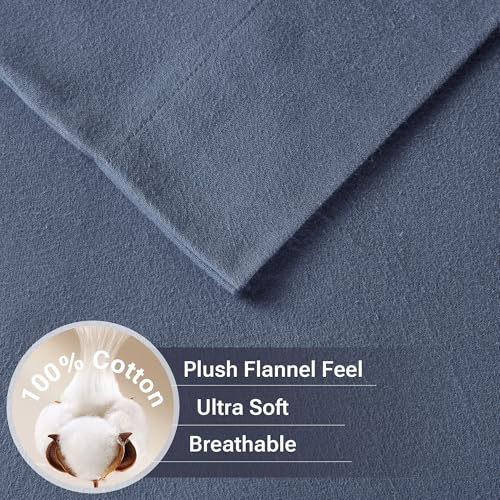 True North Cozy 100% Cotton Flannel Queen Sheet Set