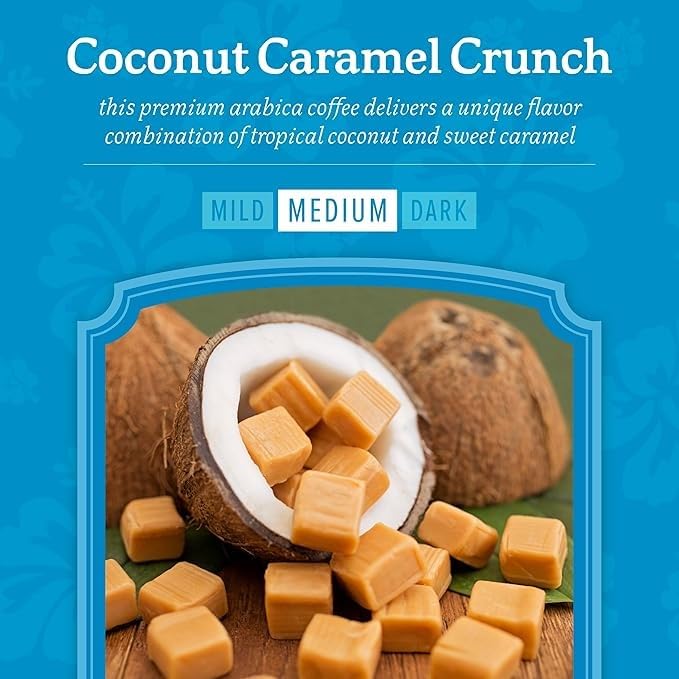 Kauai Coffee Pacific Horizon Keurig K-Cup Pods - Coconut Caramel Crunch (22 count)