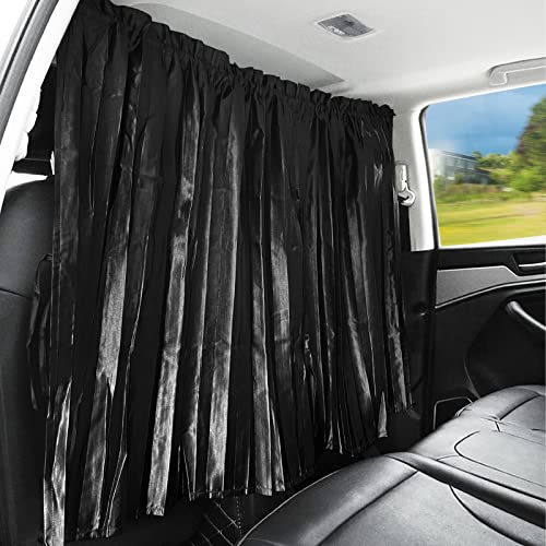 ZATOOTO Car Curtains - Divider Privacy Window Sun Shade - Side Windshield Magnetic Sunshades Covers - Travel Removable Simple